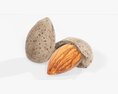 Almond Nuts 01 Modello 3D