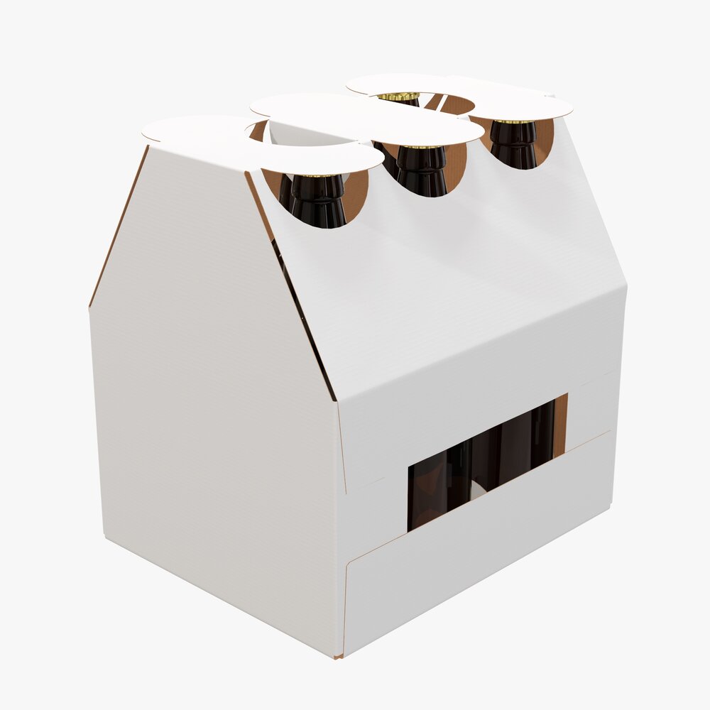 Bottle Carrier Box Modello 3D