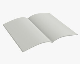 Brochure Guide Book 03 Open Modello 3D