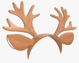 Headband Deer Ears Horns 3D model