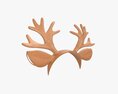 Headband Deer Ears Horns 3Dモデル