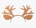Headband Deer Ears Horns 3D 모델 