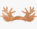 Headband Deer Ears Horns 3D模型