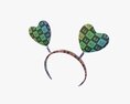 Headband With Hearts On Spring Modello 3D