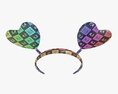 Headband With Hearts On Spring 3D модель