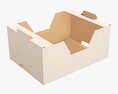 Cardboard Retail Tray Box 01 3D模型