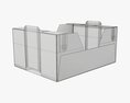 Cardboard Retail Tray Box 01 3D модель