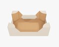 Cardboard Retail Tray Box 02 Modello 3D