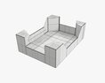 Cardboard Retail Tray Box 02 Modello 3D