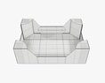 Cardboard Retail Tray Box 02 3D 모델 