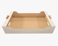 Cardboard Retail Tray Box 03 Modelo 3d