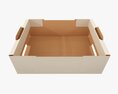 Cardboard Retail Tray Box 05 3d model