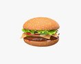 Cheeseburger Fast Food 01 Stylized 3D 모델 