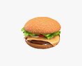 Cheeseburger Fast Food 01 Stylized Modèle 3d