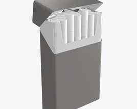 Cigarettes Compact Slim Pack Opened 3D model