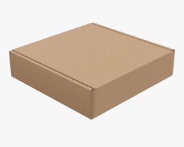 Corrugated Cardboard Paper Box Packaging 02 3D модель
