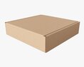 Corrugated Cardboard Paper Box Packaging 02 Modelo 3D
