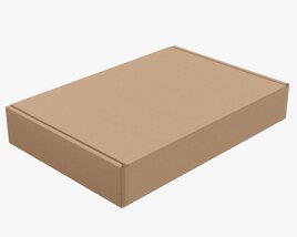 Corrugated Cardboard Paper Box Packaging 03 Modello 3D