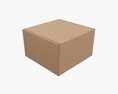 Corrugated Cardboard Paper Box Packaging 04 3D 모델 