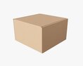 Corrugated Cardboard Paper Box Packaging 04 Modello 3D