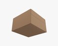 Corrugated Cardboard Paper Box Packaging 04 3D 모델 
