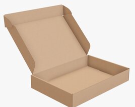 Corrugated Cardboard Paper Box Packaging 07 3D 모델 