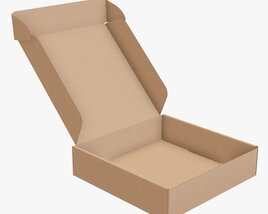 3D model of Corrugated Cardboard Paper Box Packaging 08