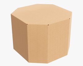 Corrugated Cardboard Paper Box Packaging 10 3D model