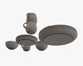 Dinnerware Set 03 Bowl Mug Dinner Plate Platter 3D-Modell