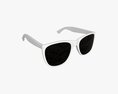 Sunglasses with White Frames Modello 3D