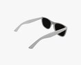 Sunglasses with White Frames 3D-Modell