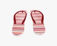 Flip-Flops Footwear Woman Summer Beach 02 Modello 3D