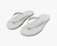 Flip-Flops Footwear Woman Summer Beach 02 3D модель