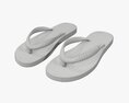 Flip-Flops Footwear Woman Summer Beach 02 3D模型