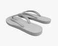 Flip-Flops Footwear Woman Summer Beach 02 3D模型
