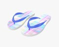 Flip-Flops Footwear Woman Summer Beach 03 3D模型