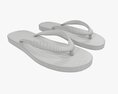 Flip-Flops Footwear Woman Summer Beach 03 3D модель