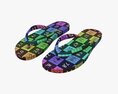 Flip-Flops Footwear Woman Summer Beach 03 Modelo 3D