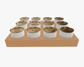 Food Tin Can Shipping Tray 3D模型