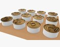 Food Tin Can Shipping Tray 3D-Modell