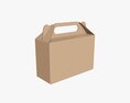 Gable Box Cardboard Food Packaging 06 3D-Modell