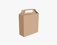 Gable Box Cardboard Food Packaging 07 3D 모델 
