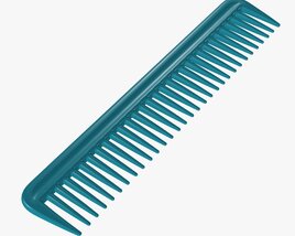 Hair Comb Plastic Type 3 3D 모델 