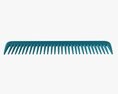 Hair Comb Plastic Type 3 3D модель