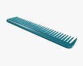 Hair Comb Plastic Type 3 Modelo 3d
