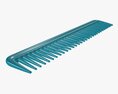 Hair Comb Plastic Type 3 Modello 3D