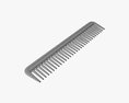 Hair Comb Plastic Type 3 3d model
