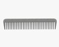 Hair Comb Plastic Type 3 3d model