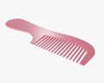Hair Comb Plastic Type 4 3D 모델 