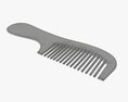 Hair Comb Plastic Type 4 3D модель